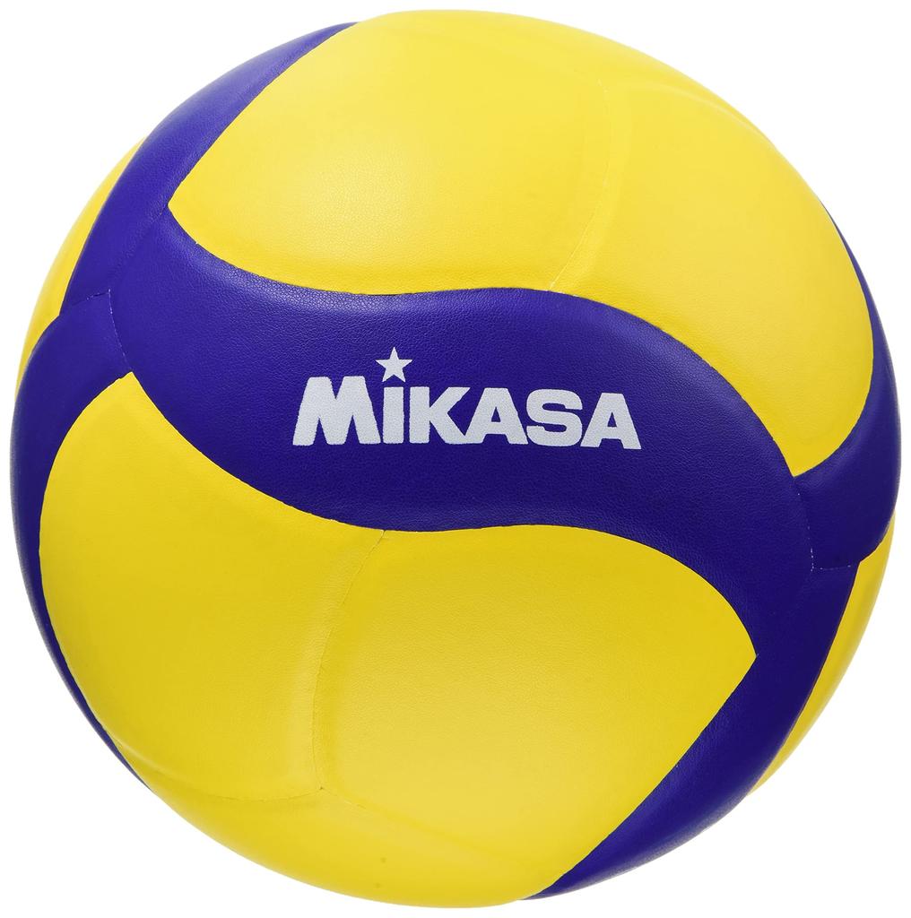 MIKASA Volleyball with Size for Junior High School Students and Recommended Internal Pressure Bells, 4, Women, Yellow/Blue, V430W-BL, 0.3 (kgf/cm2)