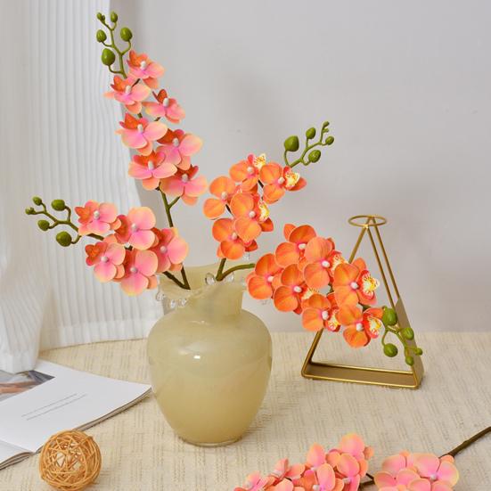 Искусственные орхидеи-бабочки 2 ветки реалистичный искусственный шелковый цветок свадьба