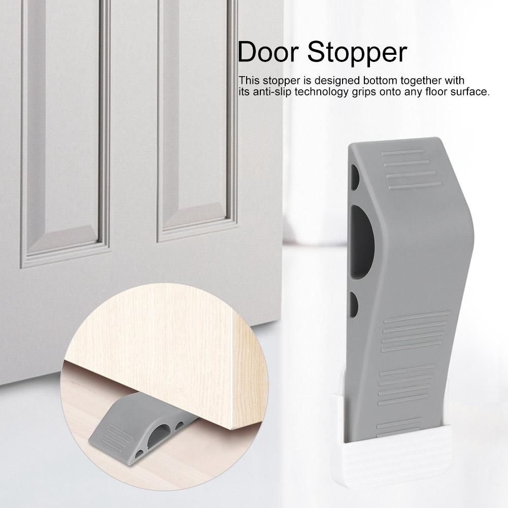 3 шт. Дверной стопор настенный дверной блокиратор детский протектор декоративный защитный гибкий резиновый стопор(# 1)