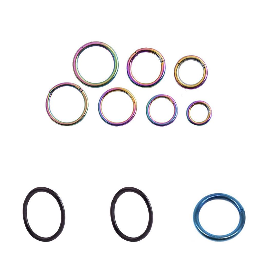 Потрясающее стальное кольцо для носа-септума с бесшовным видом и гипоаллергенностью