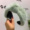 Ornament Faux Fur Hair Accessories Winter Warm Hair Bands Headwear Knot Headbands Plush HairHoop