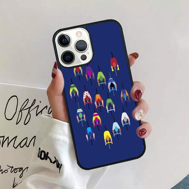 Чехол-ракушка для iPhone 17 Air 15 16 14 13 12 Pro Max 11 Pro Max Plus с изображением велосипедиста на шоссейном велосипеде