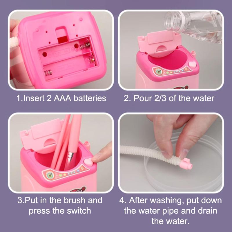 Mini Powder Puff Child Sponge Electric Washing Plastic Makeup Tools Cleaning Machine Cleanser Dry And Wet Dual Use Powder