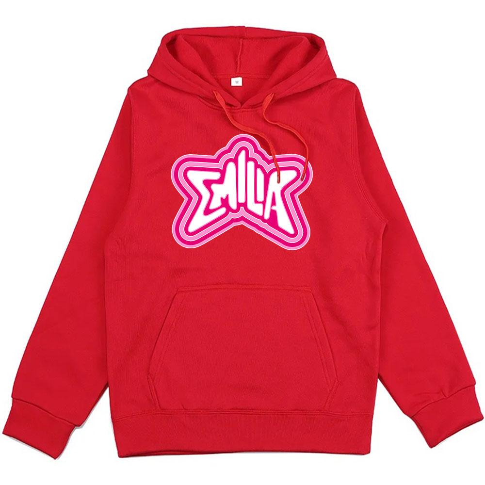 Emilia Mernes Hoodies Streetwear Long Sleeve Men Women Clothing Winter Comfortable Hooded Sweatshirt Funny Graphic