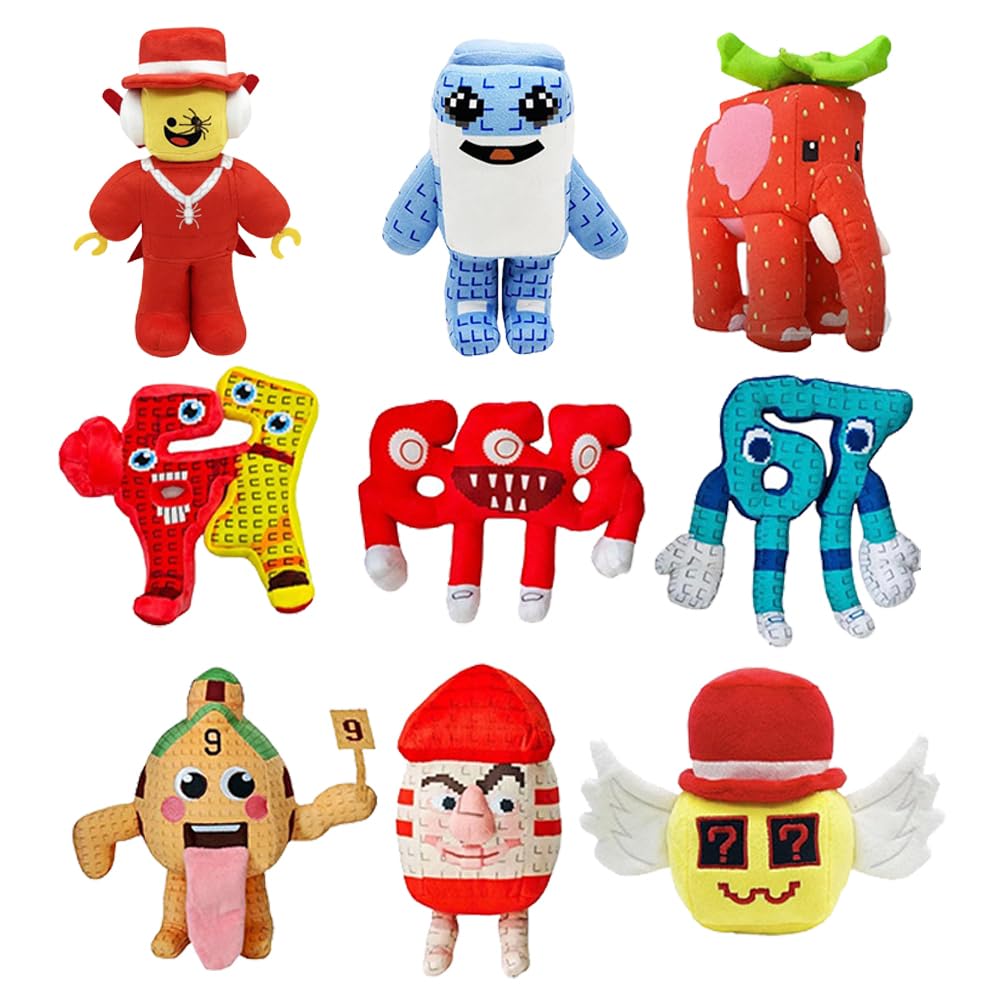 Brainrot Stealing Plush Room Collecting and Game Internet Sewn Birthday Collectible Doll, 25cm, 9, 67, Stealing, Toy, Meme, Wrap, Cute, Soft, Kids,