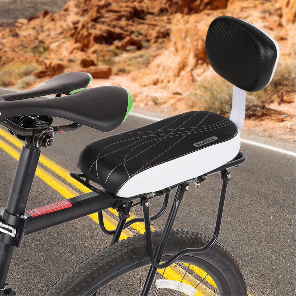 Комплект мягкого сиденья для детского велосипеда с звонком, подставками для ног и ручками, набор для безопасности детей-пассажиров