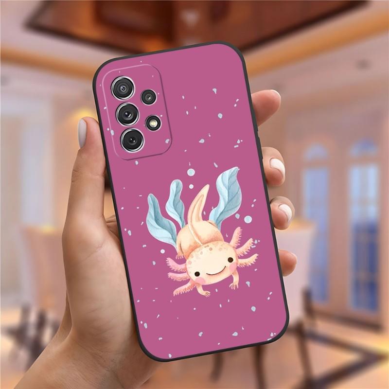 Cute Animal Axolotl Phone Case For Samsung Galaxy S23 S22 S10 S20 S30 S21 S8 S9 Pro Plus Ultra Fe Design Back Cover