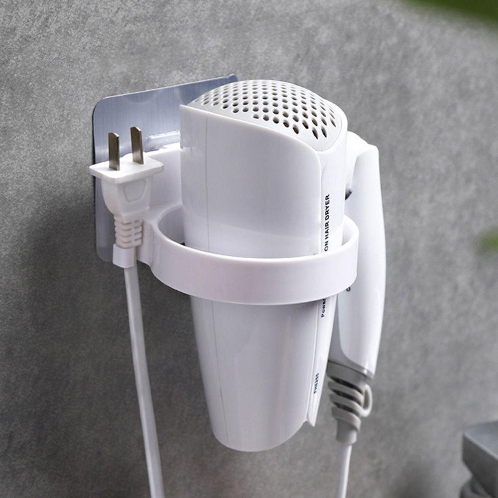 Подставка без сверления Настенные полки Органайзер Вешалка Стойка для хранения Настенная полка Держатель для фена
