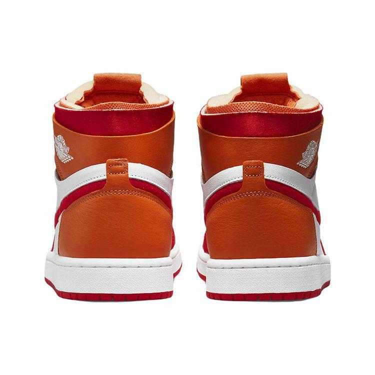 Air Jordan 1 Zoom Air Comfort Fire Red Hot Curry Женские кроссовки Белые CT0979-603