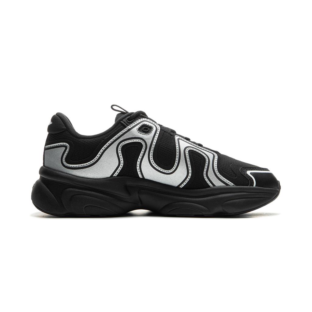 Li Ning Молочный Кокос 2.0 Грязеотталкивающие Износостойкие Низкие Повседневные Кроссовки Женские Черно-Серебристые AGCU406-3