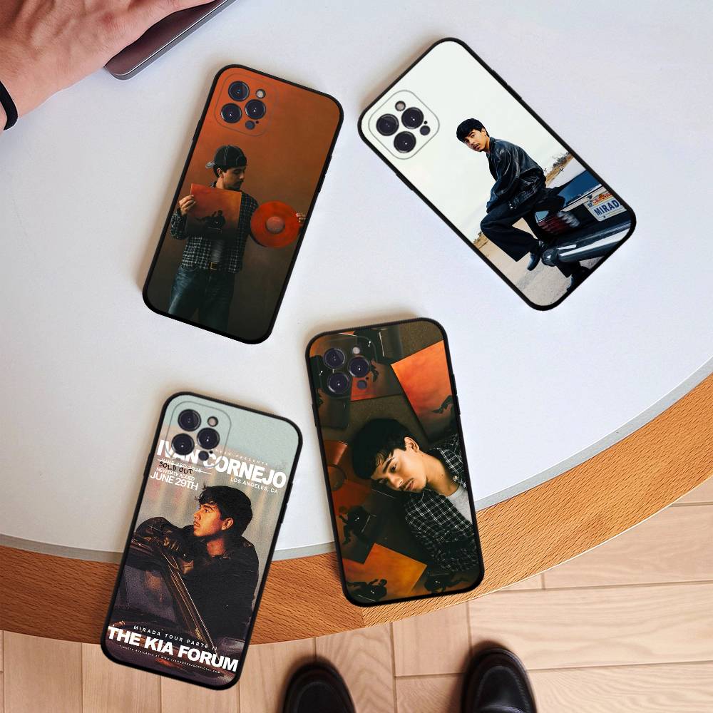 Чехол для телефона I-Ivan Cornejo Rapper Черный Матовый Для iphone 17 Air 16 15 14 13 12 11 Pro Max Plus Задняя крышка ТПУ Мягкий чехол
