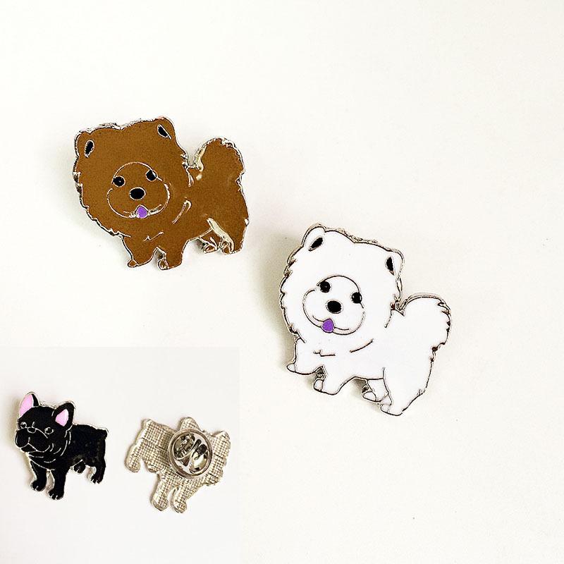 1PC Cartoon Pendant Dog Jewelry Dogs Brooches Pins Dachshunds Corgi Badge Decorated Cute Brooches