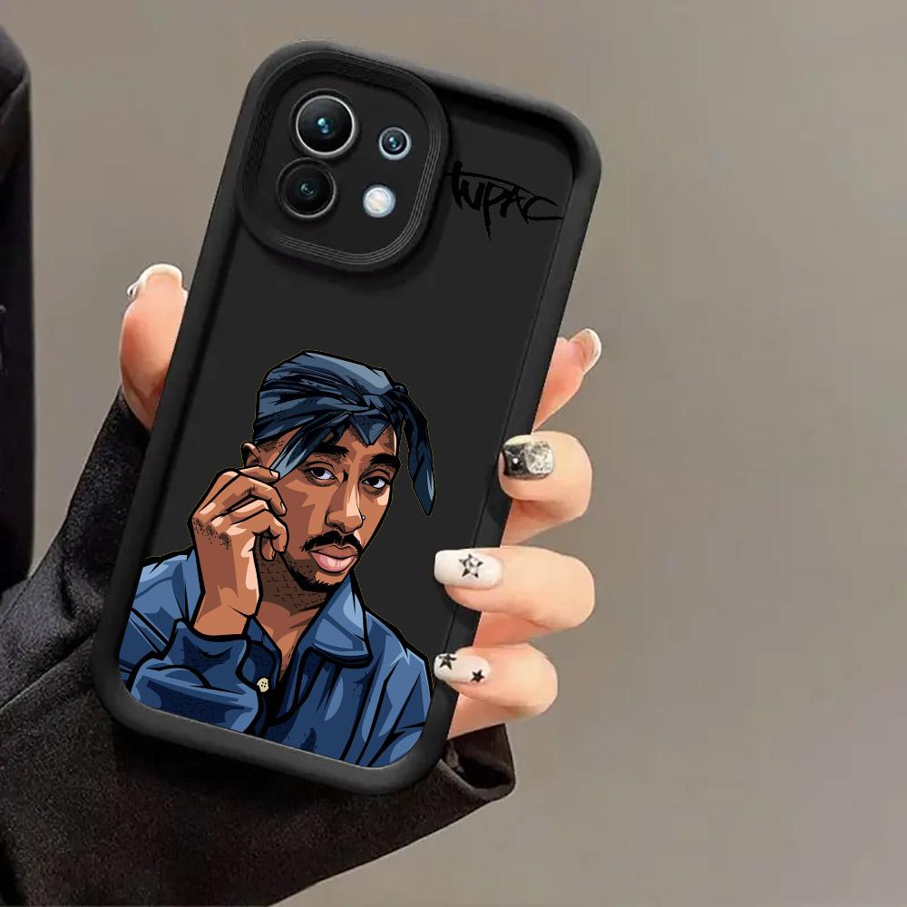Tupac 2PAC Rapper Phone Case for Xiaomi Mi 13T 14T 15T 17T Pro 5G 15 Ultra Poco M7 M8 F8 F7 X6 X7 X8 17 Pro Max Shockproof Cover