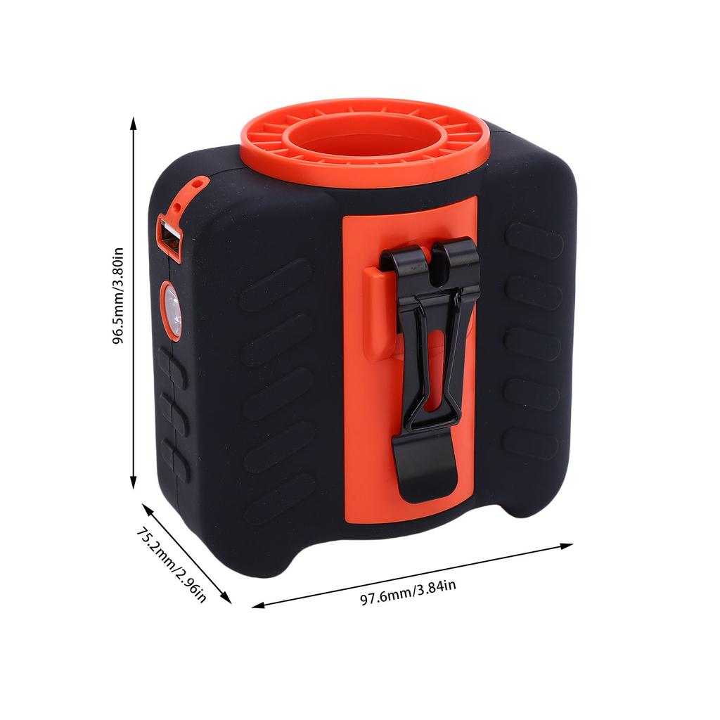 Portable Waist Fan 5 Speeds Strong Airflow USB Rechargeable Wearable Hanging Neck Fan with 10000mAh Battery for Camping Outdoor Jobsite