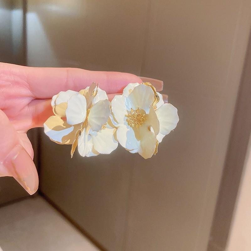 Серьги Love с геометрическим рисунком, простые серьги с цветами, модные серьги с темпераментом, элитные серьги, подарки