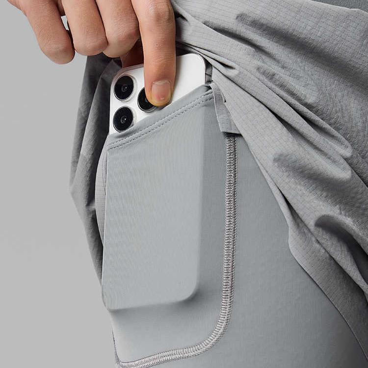 SAUCONY Серия для беговых тренировок Удобные Стильные Универсальные Двухслойные Спортивные Шорты Мужские шорты Каменно-серый SA2259DP02T-GR069