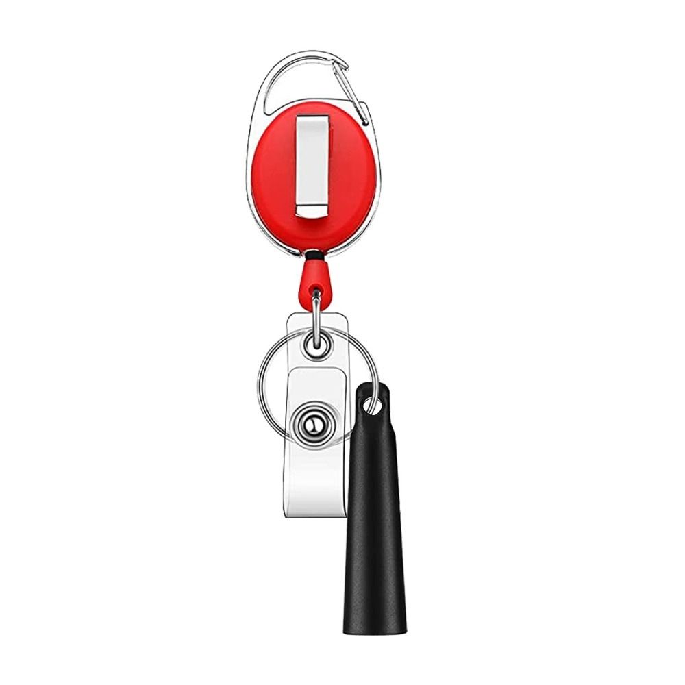 Elastic Pen Pull Holder Reel Retractable Pen Case Anti Lost Rope Pen Clip Carpenters