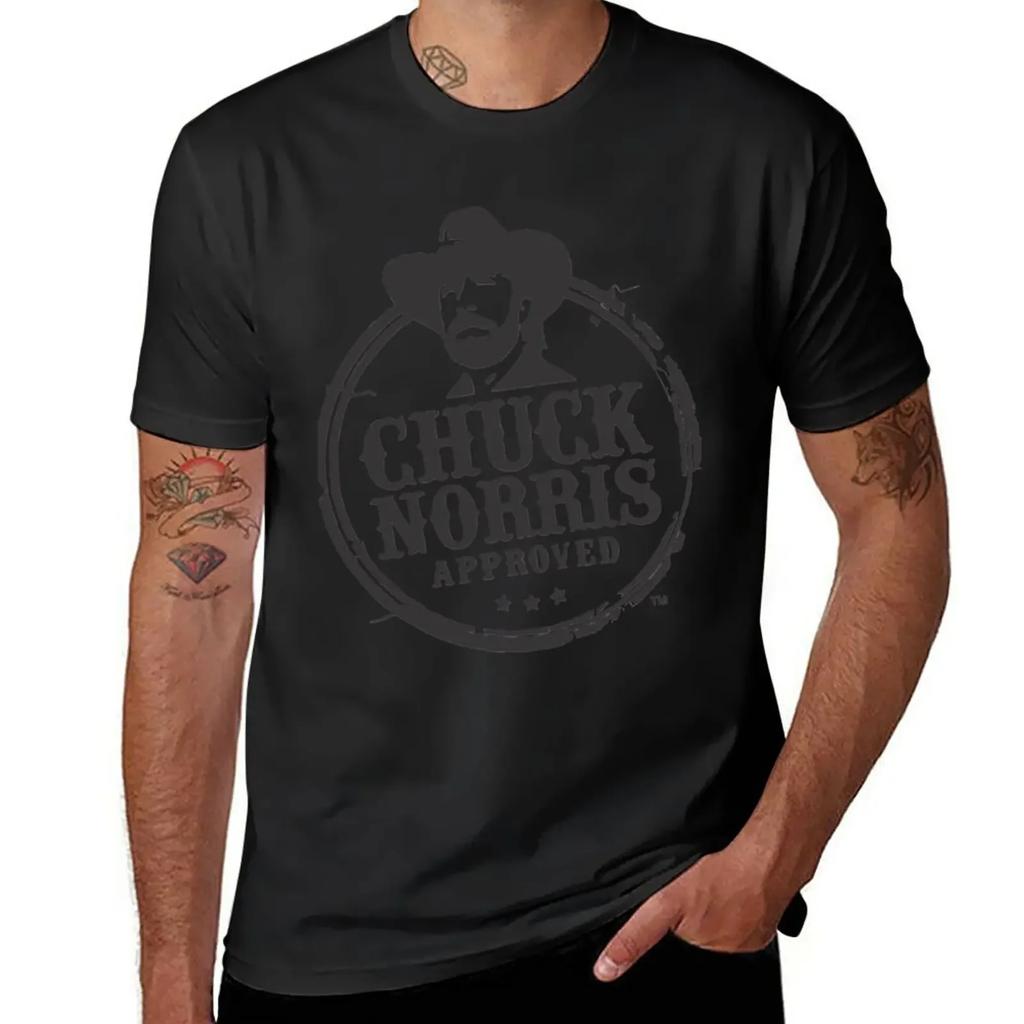 Chuck Norris T-Shirt korean fashion Short sleeve tee boys whites fruit of the loom mens t shirts