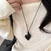 Ожерелье-подвеска Красное Сердце Винтажное 80-х Эстетика Вдохновленное Любовью Чокер Новая Мода Романтическое Ожерелье Сердце для Женщин