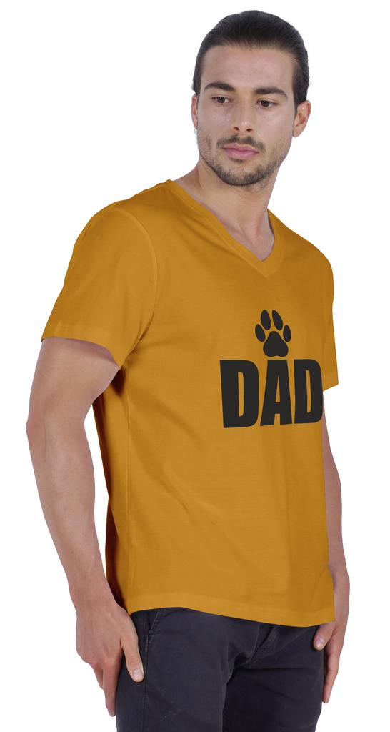 Inkmeso Мужская футболка с рисунком папы Футболка для папы из хлопкового джерси Футболка для собаки