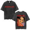 Washed Vintage s Horror Movie Scream Graphic Tshirt Billy Loomis Print T Shirts Men Women Casual Oversized Cotton Tshirts