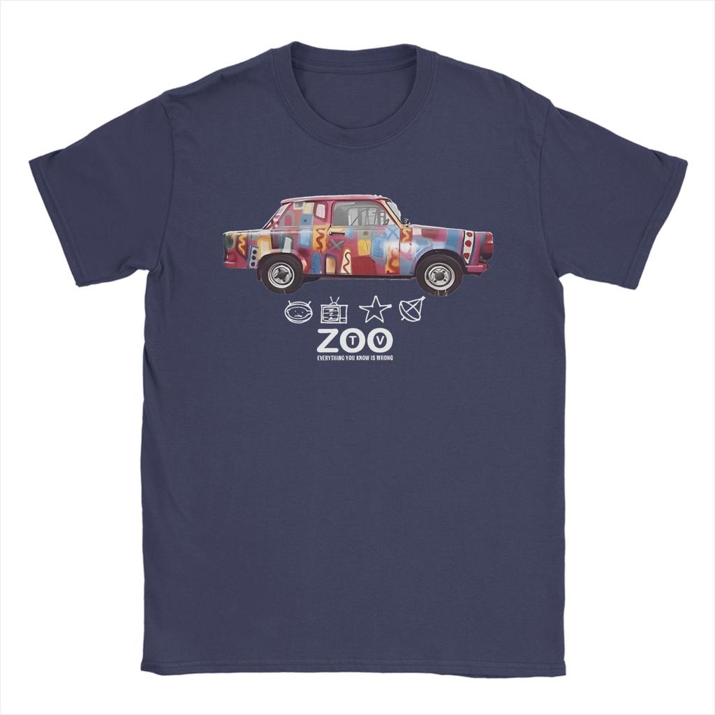 Achtung Baby Zoo TV Pure Cotton TShirt For Mens Summer Classic T Shirts O Neck Harajuku Tee Shirt Oversized Hot Sale Clothing