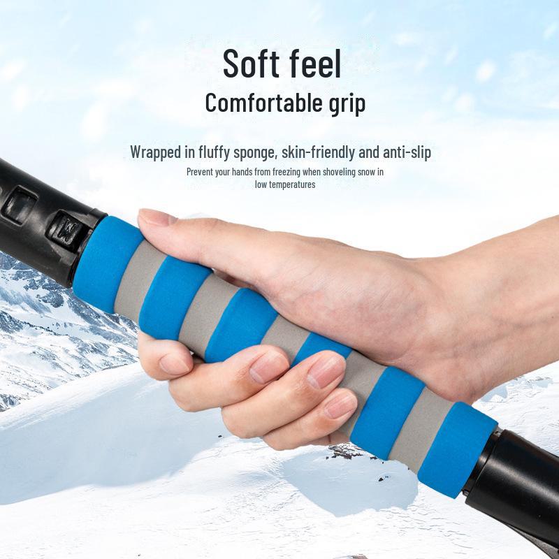 Многофункциональная телескопическая автомобильная лопата для снега и инструмент для удаления льда