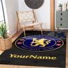 Chelsea Customize Text Floor Rug Office Rug Design for Study room Game Room Entryway Foyer Antislip Carpet Office home decor Wedding Party Gift