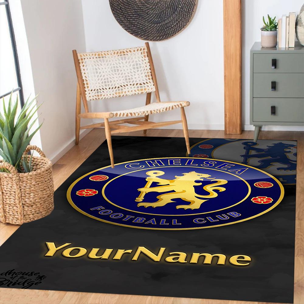 Chelsea Customize Text Floor Rug Office Rug Design for Study room Game Room Entryway Foyer Antislip Carpet Office home decor Wedding Party Gift