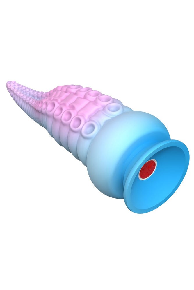 Gode Ventouse Tentacule Kraken Vibrant 18 Cm Rose Et Bleu Usb Ws Nv100
