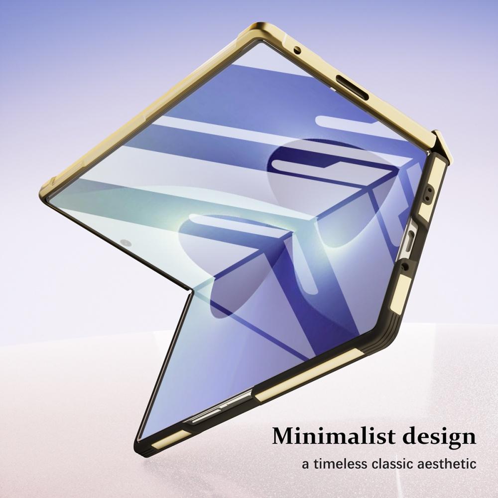 For Samsung Galaxy Z Fold8 Ultra 7 360° Hardware Rotating Bracket Hinge Protection Case Tempered Glass Film Shockproof TPU Cover