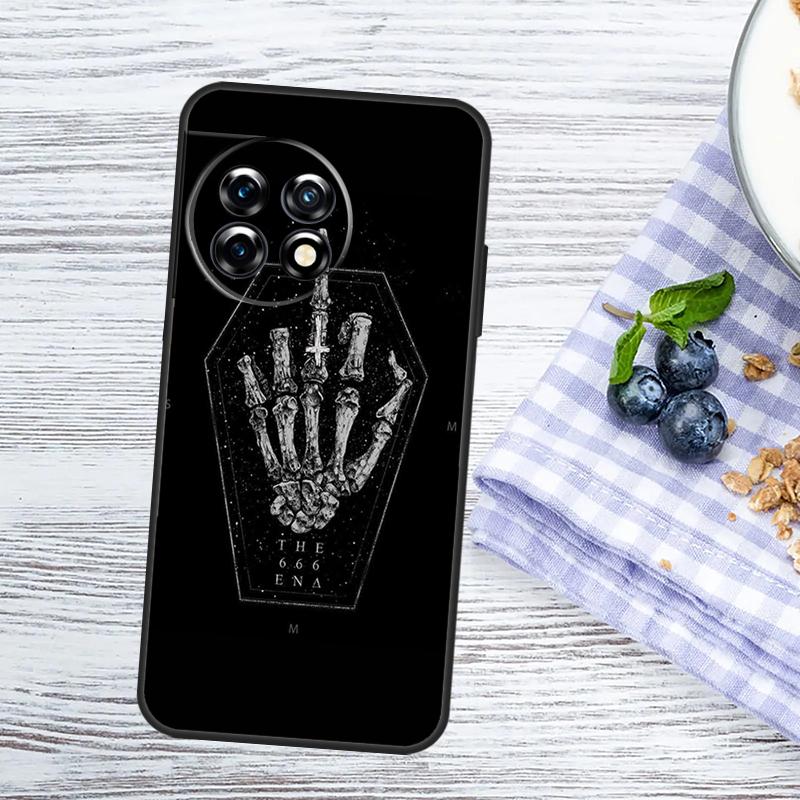 Satanic Scary Skull Case For OnePlus Nord CE 5 2 3 4 Lite N20 N30 OnePlus 10T 13T 13R 12R 15R 10 11 12 13 15 Cover