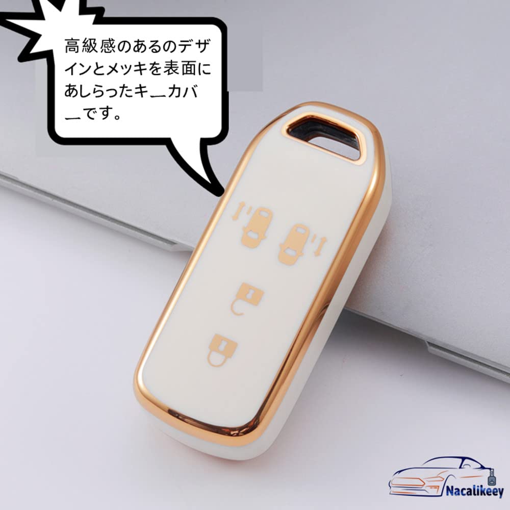 Чехол для ключа Nacalikeey, совместимый с Honda N Series, чехол для ключа Honda NBOX N-VANJJ1/JJ2N-WGNNONEN-BOX, чехол для ключа JF1-JF4 N-BOXSLASH Sl