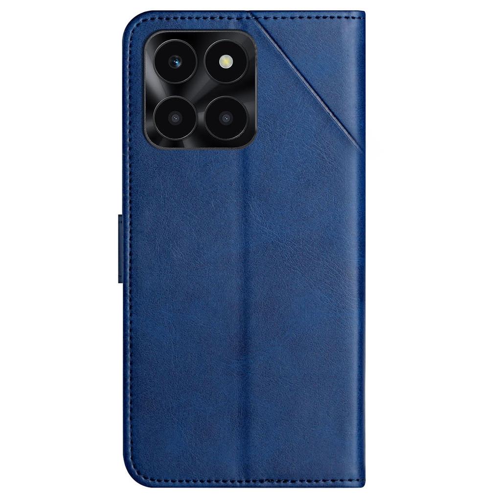 Leather Case For Honor X6c 4G/X6b 4G/X6a 4G/X5b/X5b Plus Line Pattern Wallet Phone Cover with Wrist Strap