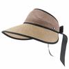 Breathable Foldable Sun Hat Adjustable Empty Top Sun Hat Durable Straw Sun Visors  Beach