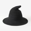 Summer Children's Wizard Hat Witch Hat Cotton Yarn Knitted Hat Halloween Foldable Witch Hat Women's