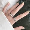 Punk 925 Sterling Silver Cross Rings For Women Bohemian Adjustable Geometric Irregular Rings Party Jewelry Jz178