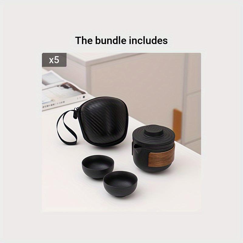 5 шт./компл. чайный чайник и набор чашек китайский портативный один чайник и четыре чашки рекламный