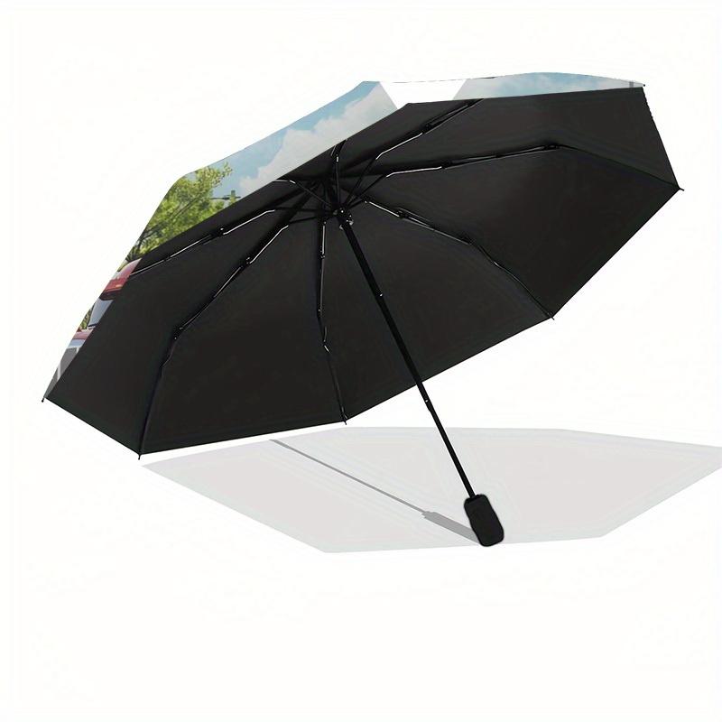 1pc Trucks Highway Themed High-quality Umbrella,Automatic Opening and Closing Umbrella,Multi-functional Umbrella G0811329