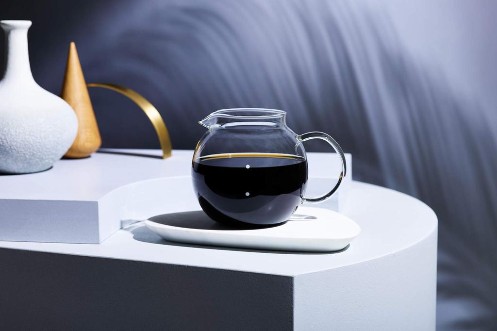 Cores Clear Glass Server 6 Cups C516 Coffee Pot Teapot Stylish Interior Easy To Pour