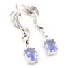 [F9314] - Blue 'Adeline' Silver Earrings