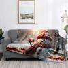 Home Decoration Plush Throw Sofa Blanket Bedspread Bed Fluffy Soft Blankets Decor Plaid Modern Halloween Merry Christmas Winter
