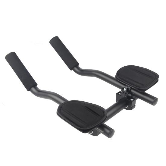 Bike Rest Handlebar High Strength Aluminium Alloy Thick Sponge Arm Cushion Cycling Bicycle Relaxation Handle Handle Bar MTB Road Bike Arm Rest Bar