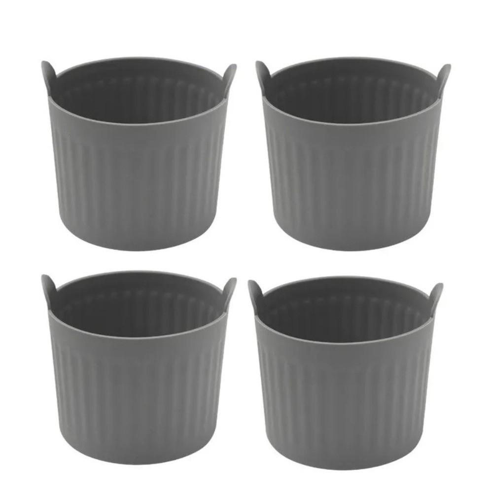 4pcs Silicone Air Fryer Liners Non Stick Muffin Cup Mold Silicone Baking Cups Breakfast Cooking