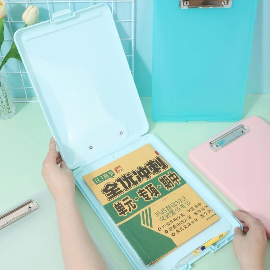 Коробка для хранения документов формата А4 с папкой-зажимом, доской для письма, держателем для школьных канцелярских принадлежностей WordPad, органайзером