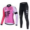 Cycling Suit Men's Long Sleeve Suit Bicycle Quick Drying Breathable Road Bike Cycling Suit