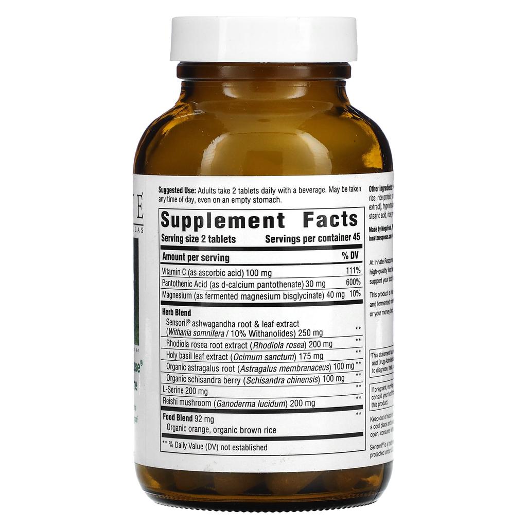 Innate Response Formulas Adrenal Response Complete Care, 90 Tablets