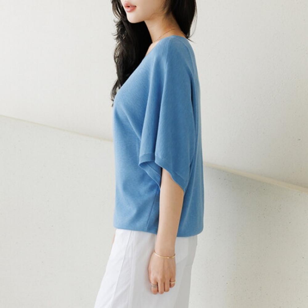 Dedra Round Neck Viscose Knit Knf3029