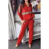 Women's Sets Casual Sports Long-sleeved Hooded Sweatshirt and Trousers 2-piece Set