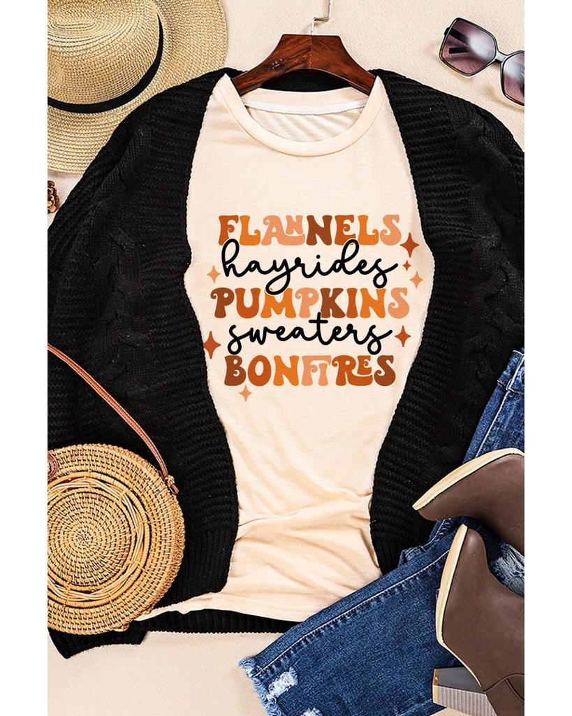 Azura Exchange Khaki Flannels Hayrides Pumpkins Sweaters Bonfires Tee